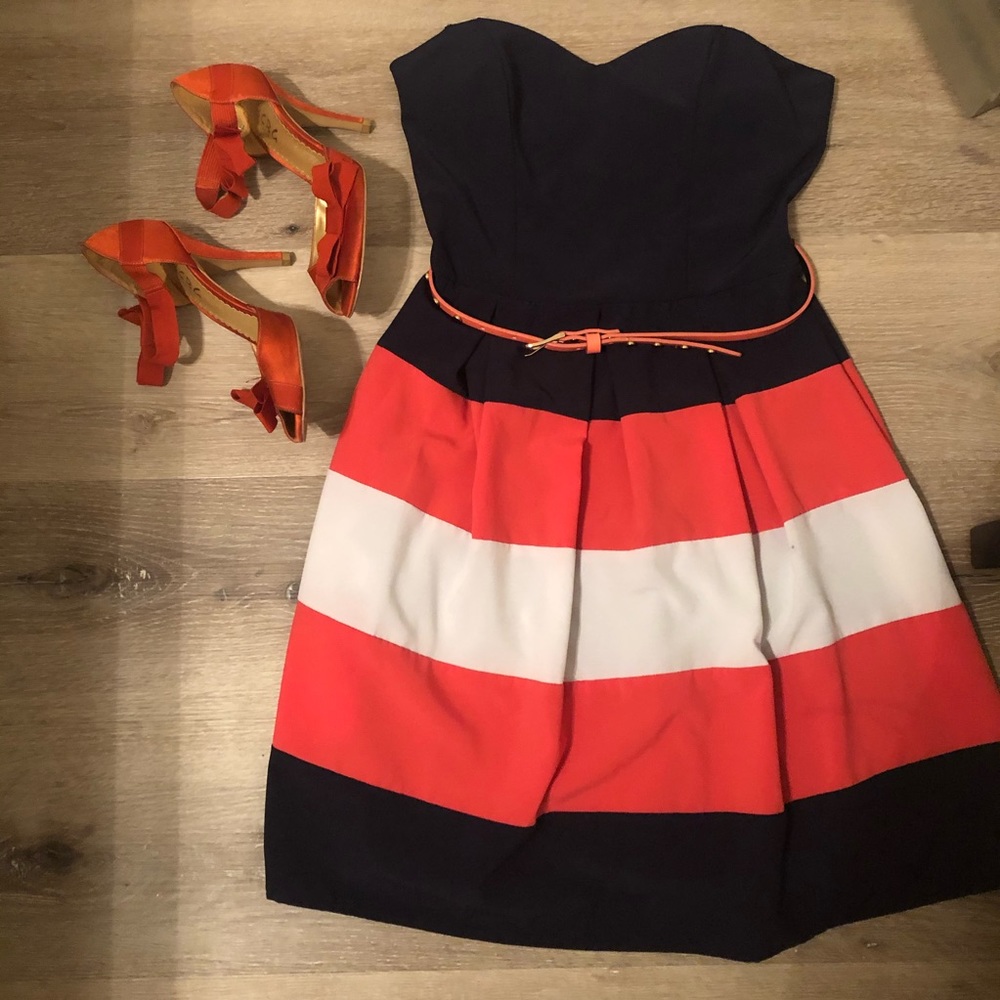 B. Darlin Strapless  Mini Dress